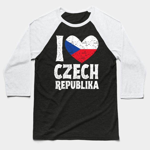 I Love Czech Republika Baseball T-Shirt by c1337s